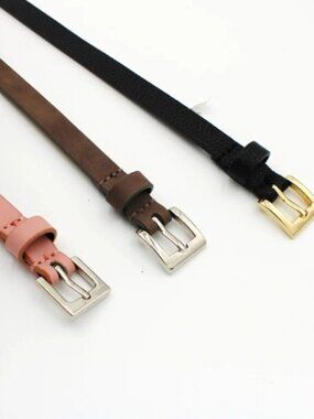 3 Target Women’s Belts – Size Large – Pink, Brown, Black